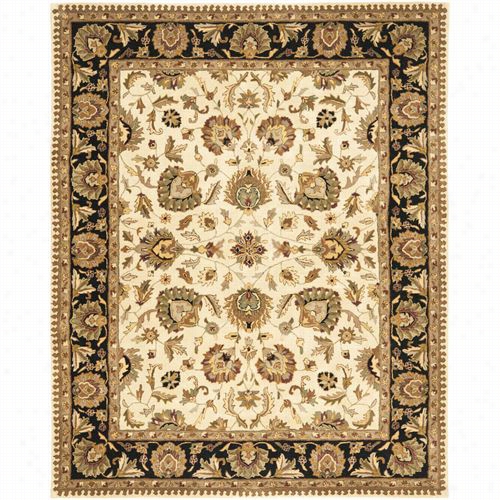 Safavieh Roy219a-8 Royalty Wool Hand Tufted Beige/black Rug