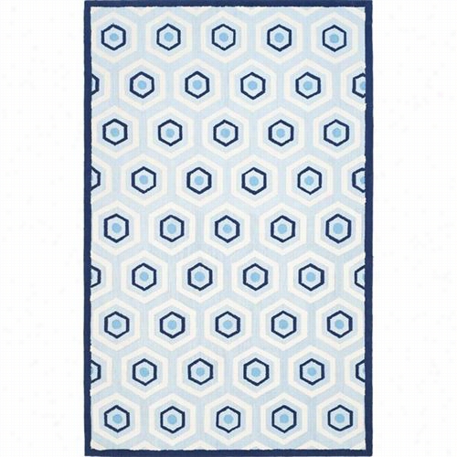 Safavieh Sfk225 Akids Wool Hand Tufted Blue/ivoy Rug 