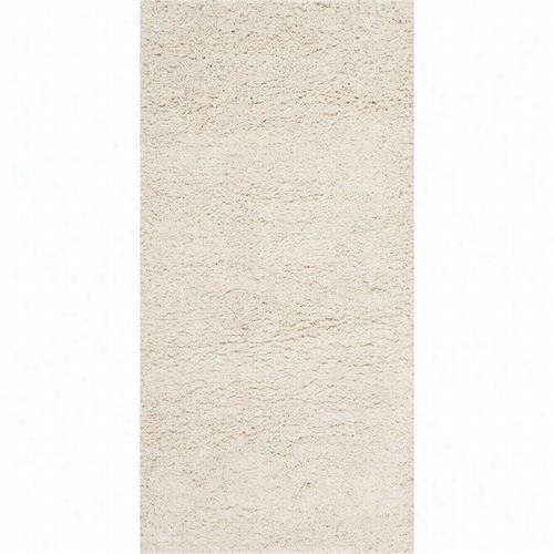 Safavieh Sg180-1212 Milan Shag Polypropylene/jute Back Power Loomed Ivory Rug