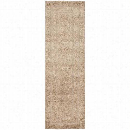 Safavieh Sg454-1313 Florida Shag Polypropylene Power Loomed Beige/beige Rug