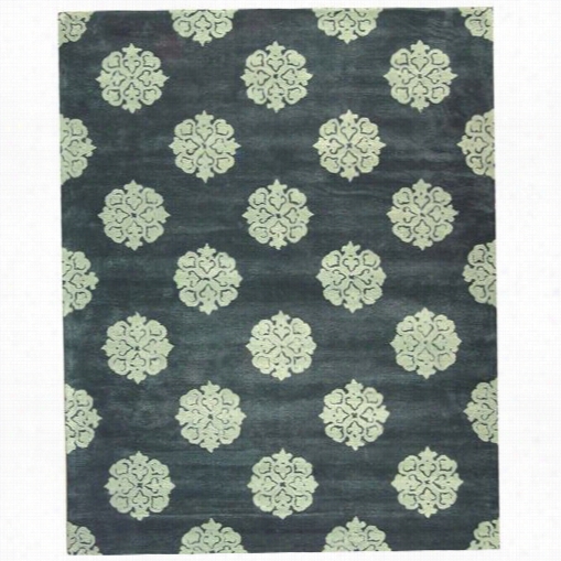 Safavieh Soh424b Soho Wool Hand Tufted Blue Rug