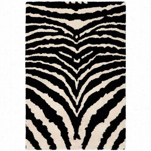 Safavieh Soh434a Soho Wool Hand Tufted White/black Rug