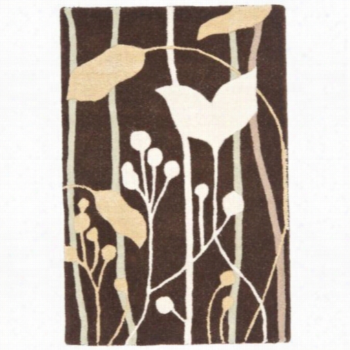 Safavieh Soh746d Soho Wool Hand Utfted Dark Brown/muoti Rug