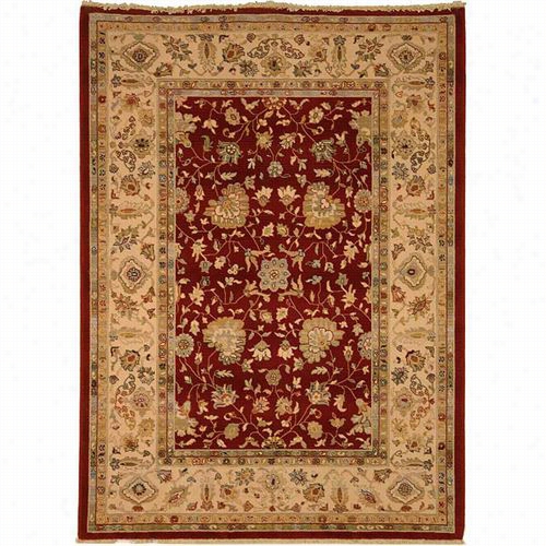 Safavieh Sth568b-9 Stately Home New Zealand Wool Power Loomed Red/ivory Rug