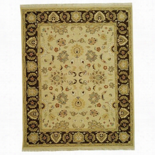 Safavieh Sum411b Sumak Wool Flatweave Ivory / Brown Area Rug