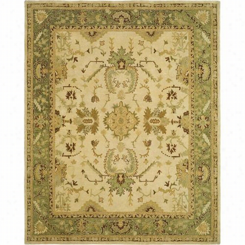 Safavieh Tjm105a Taj Mahal Wool Hand Tfuted Ivory/green Rug