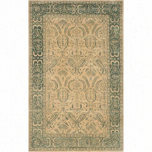 Safavieh Tjm116a-6 Taj Mahal Wool Hand Tufted Beige/blue Rug