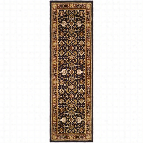 Safavieh Tus301-8537 Tuscany Wool Power Loomed Char Coal/rust Rug