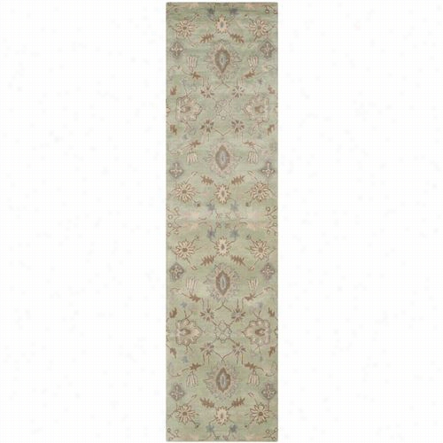 Safavieh Wyd202a Wyndham Wool Pile Hand Tufted Light Green Rug