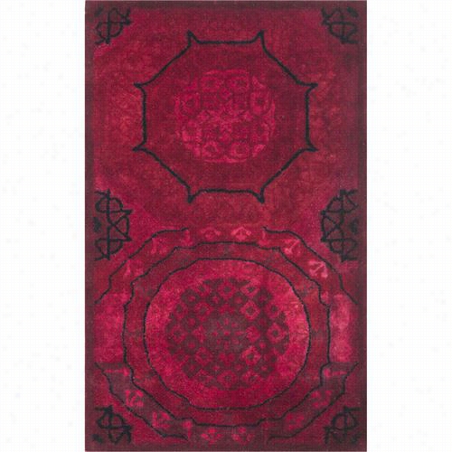 Safavieh Wyd813a Wyndham Ool Hand Tufted Red Rg