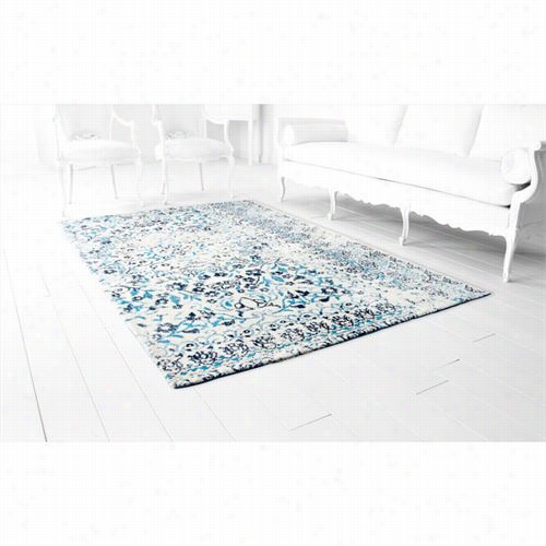 Cyan Design 05777 Tougoo 9-3/5 Blue Rug In Light Ivory And Blu