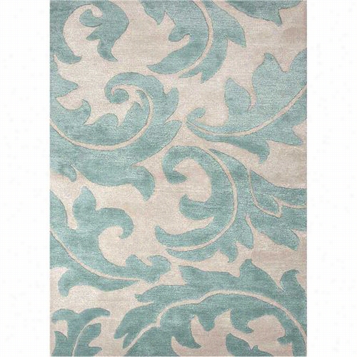 Jaipur Rug1 Livid Hand-tufted Floral Pattern Wool Ivoryb/lue Area Ru G