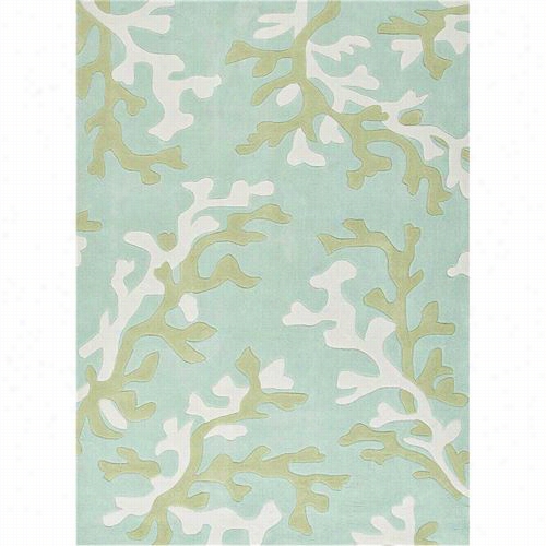 Jaipur Rug1 Fusion Hand-tufted Coastal Pattern Polyester Blue/ivory Area Rug