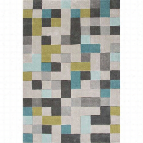 Jaipur Rug1 Fusi0n Hand-tufted Durable Polyester Gray/blue Area Rgu