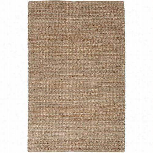 Jaipur Rug1 Hial Aya Naturals Solid Pattern Cotton/jut E Taupe/ivory Arae Rug