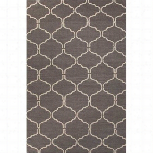 Jipur Rug1 Marco Flat-weave Moroccan Pattern Wool Gray/ivory Antiquew Hite Area Rug