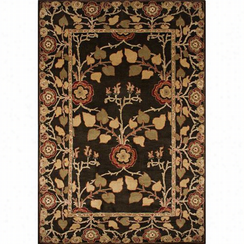 Jaipur Rug1 Poeme Hand-tufted Arts And  Caft  Pattern Wool Brown/yellow Deep Charcoal Area Rug