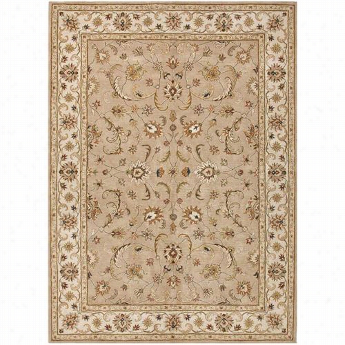 Jaipur Rug1 Poeme Hand-tufted Oriental Pattern Wool Taupe/ivory Area Rug