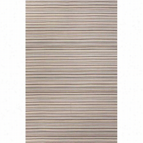 Jaipur Rug1 Pura Viad Fat-weave Stripe Pattern Wool Gray/ivory/medium Gray/mediumgray Area Rug