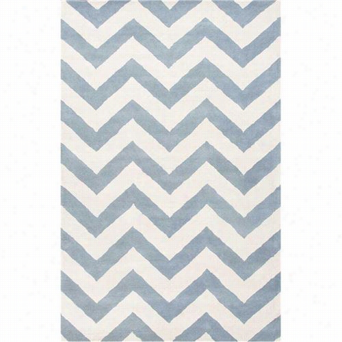 Jaipur Rug1 Traverse Hand-tufted Geometric Pattern Wool Blue/ivoyr/milky Blue Area Rug