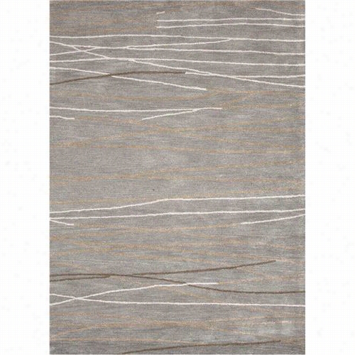 Jaipur Rug100 Baroque Hand-tufted Abstract Pattern Wool Gray/ivory Area Rug