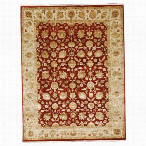 Jaipur Rug2001 Aurora Hand-knotted Oriental Pa Ttern Wool/silk Red/ivory Area Rug