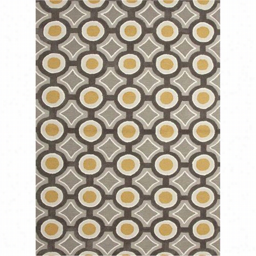 Jaipur Rug1008 Brio Hand-tufted Gemetric Pattern Polyester Gray/yellow Area Rug