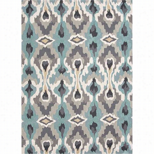 Jaipur Rug1008 Brio Hand-tufted Tribal Pattern Polyester Blue/ivry Area Rug