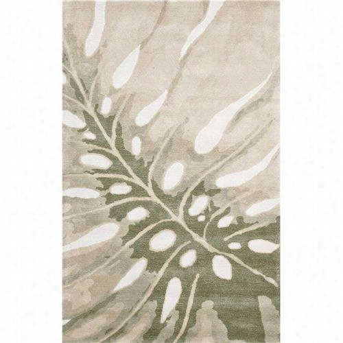 Jaipur Rug1011 C . L. Hand-tufted Cooastal Pattern Wool Ivory/gray Area Rug