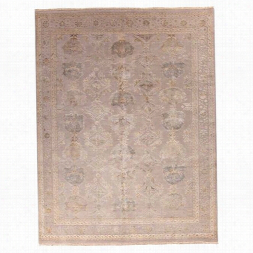 Jaipur Rug10133 Conndxtion Byjenny Jones-signature Hand-knottedd Oriental Pattern Wool/silk Gfay/tan Soft Gray Area Rug