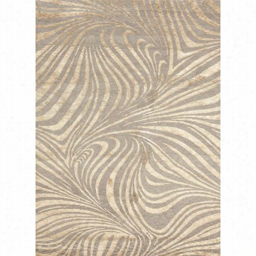 Jaipur Rug1015 Earth Hand-knotted Abstraact Pattern Wool/silk Gray/golden Area Rug