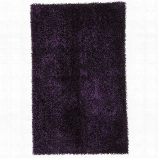 Jaipur Rug10177 Flux Shag Solid Pattern Polyester Purple/area Rug