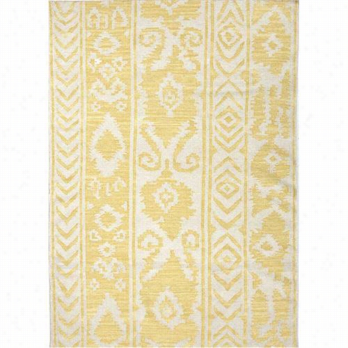 Jaipur Rug1025 Urban Bungalow Flat-weave Tribal Imitate Wool Yellow/ivory Butter Area Rug