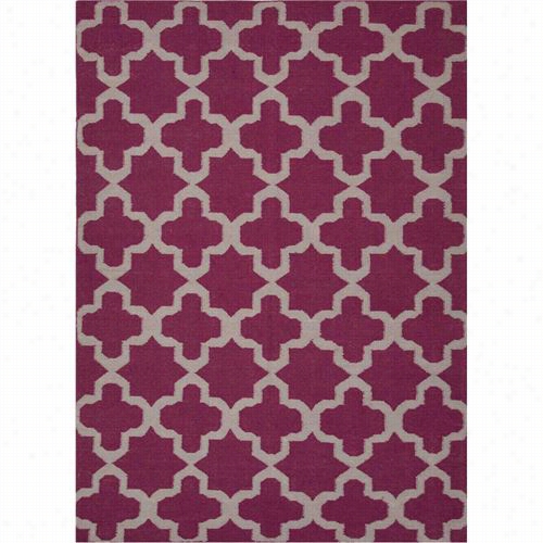 Jaipur Rug1028 Maroc Flat-weav Moroccan Patetrn Wool Pink/ivory Area Rug