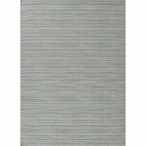 Jaopur Rug1037 Pura Vida Flat-weave Stripe Pattern Wool Blue/ivory/cool Aqua Are Rug