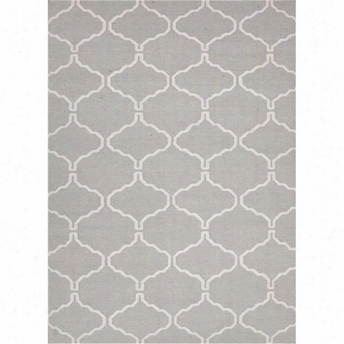 Jaipur Rug1042 Maroc Flat-weave  Moroccan Pattern Wool Gray//ivory Pastl Blue Area Rug