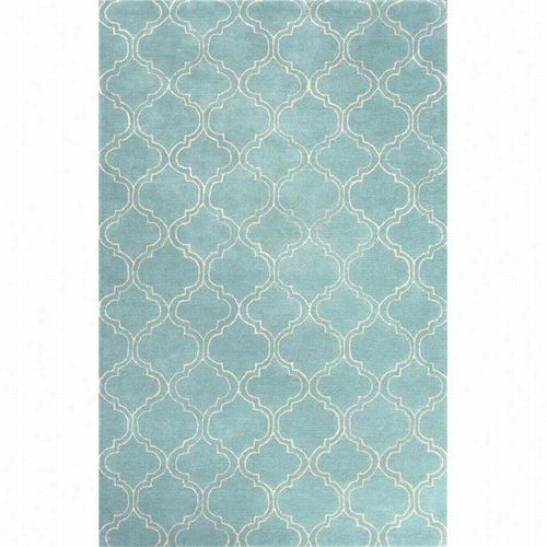 Jaipur Rug11 Baroque Hand-tufted Durable Wool Arub A Blue/ivory Area Rug