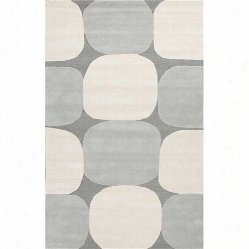 Jaipur Rug11 Recline Hand-tufted Looped And Cuut Wool Gray/ivory Charcoal/antique White Area Rug