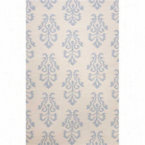 Jaipur Rug11 Urban  Bungalow Fla-tweave Tribal Pattern Wool Ivory/blue Area Rug