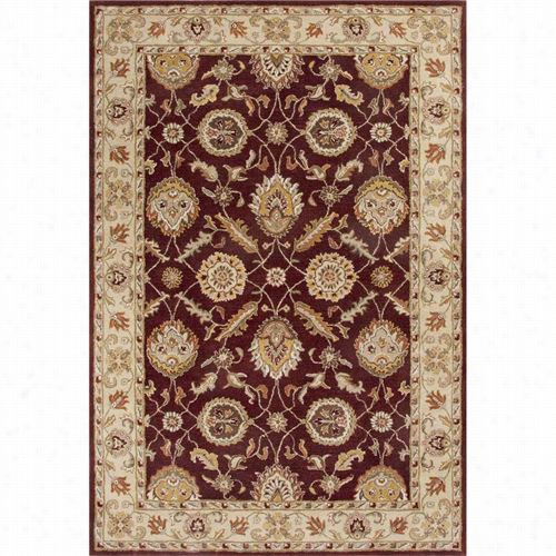 Jaipur Rug1116 Mythos Hand-tufted Oriental Exemplar Wool Red/taupe Deep Ruby Area R U