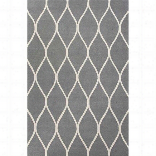 Jaipur Rugl126 Lounge Hand-tufted Looped And Cut Ool Gray/ivory Charcoal/cream Area Rug