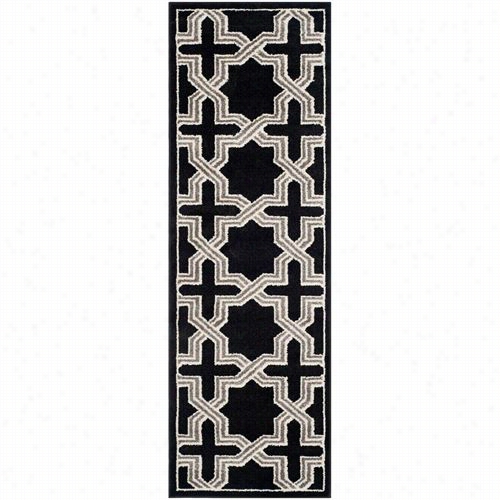 Safavieh Amt418l Amherst Polypdopylene Power Loomeed Anthracite/grey Area Rug