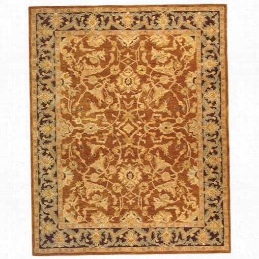 Safavieh An545a Anatolia Wool Hand Tufted Rust/brown Rug