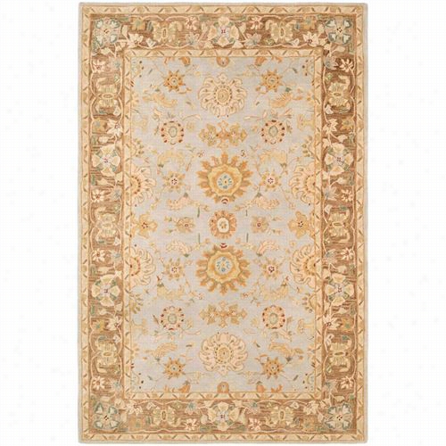 Safavieh An557a Anatolia Wool Hand Tufted Teal/brown Rug