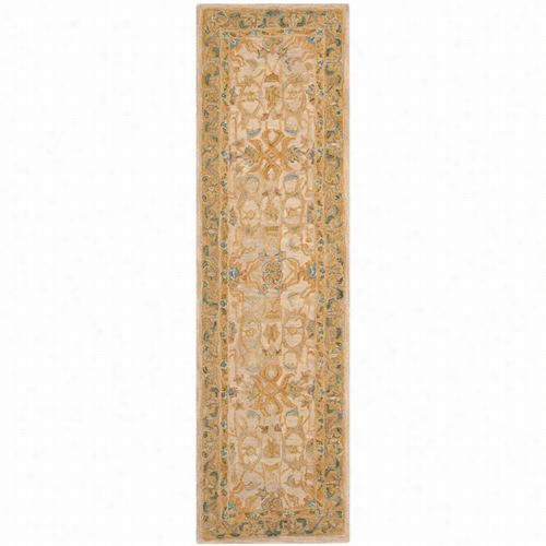 Safavieh An596b Anatolia Wool Hand Tufted Ivory/brown Rug