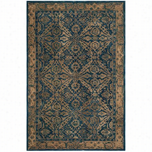 Safavieh An5 83a Anatolia Wool Plie Hand Tufft E Dnavy/ivory Rug