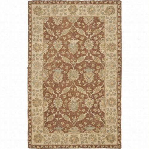 Safavieh At315a Antiquity Wool Handful Tufted Brown/taupe A Rea  Rug