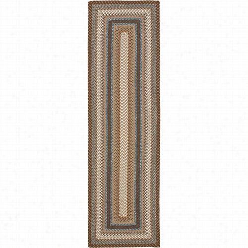 Safavieh Brd313a Braided Polypropylene Hand Made Brown/multi Rug