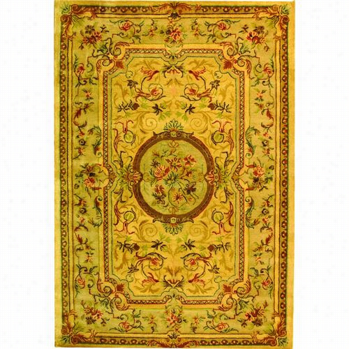 Safavieh Brg168a Bergama Wool Hand Tufted Light Goold/beige Rug