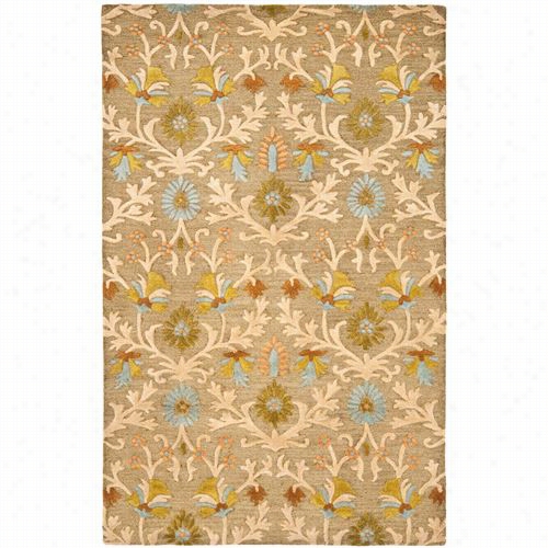 Safavieh Cam235a Cambridge Wool Hand Tufted Moss/multi Rug